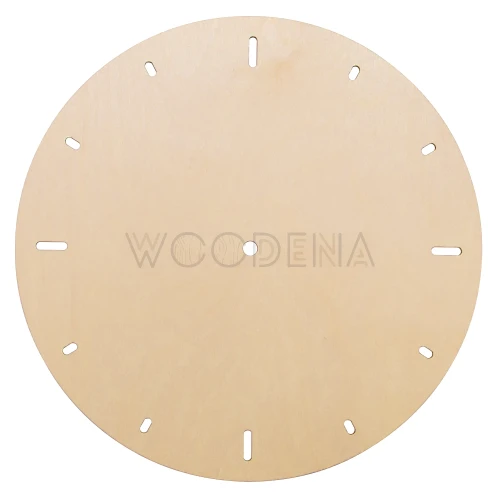 Drewniany zegar na ścianę okrągły