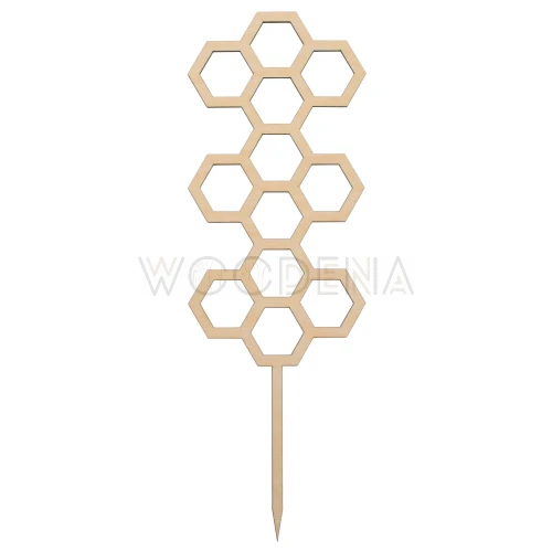 Ozdobna podpora do kwiatów doniczkowych - plaster miodu