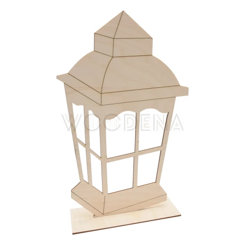Lampion latarnia z drewna