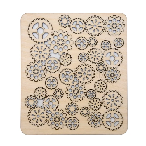 Trybiki drewniane - zestaw scrapek