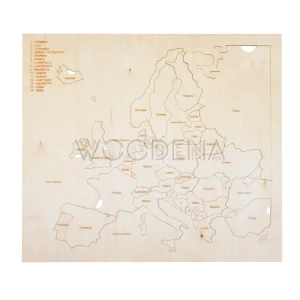 Duże drewniane puzzle mapa Europy
