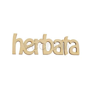 Napis ze sklejki Herbata