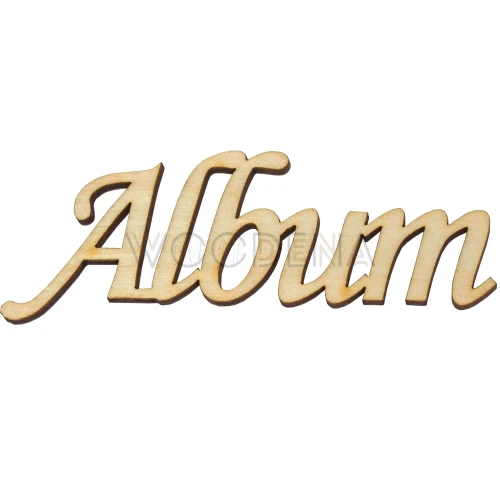 Drewniany napis “Album”