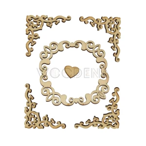 Wooden scraps set - decors