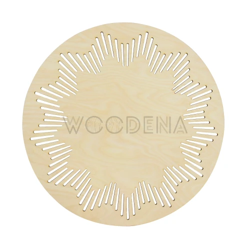 Wooden decorative table placemat - star