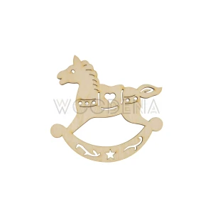 Wooden tag - horse