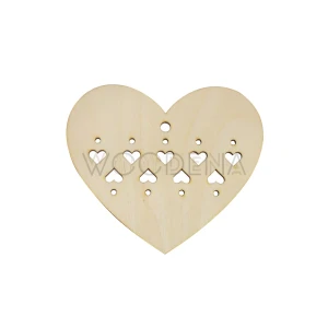 Wooden tag - heart