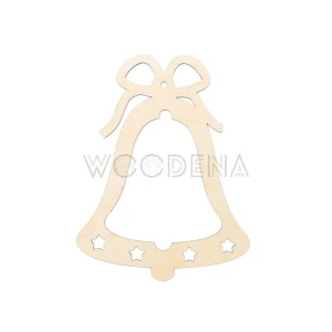 Christmas decoration, tag - bell with bow