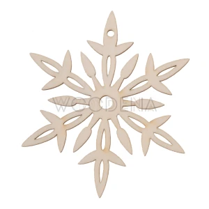 Plywood snowflake 3, Christmas tree decoration