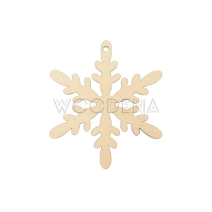Plywood snowflake 4, Christmas tree decoration