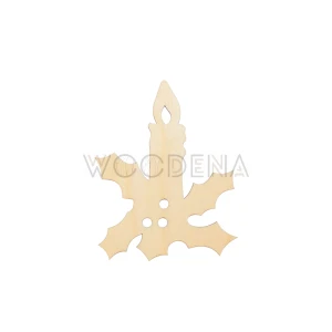 Christmas decoration, tag - candle 2