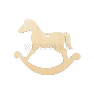Christmas decoration, tag - horse 2