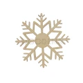 Ozdoba choinkowa: śnieżynka ze sklejki brzozowej.