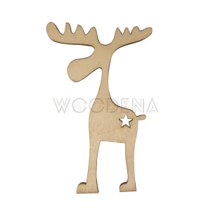 Big plywood reindeer for Christmas arrangement