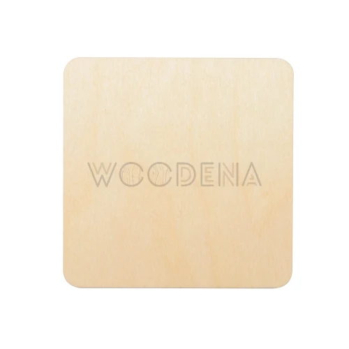 Wooden square mug coaster