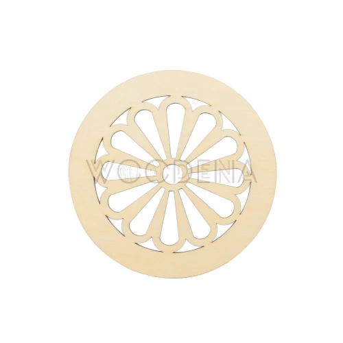 Plywood coaster - flower