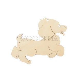 Wooden coaster - dog