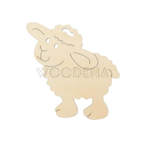 Wooden coaster - sheep