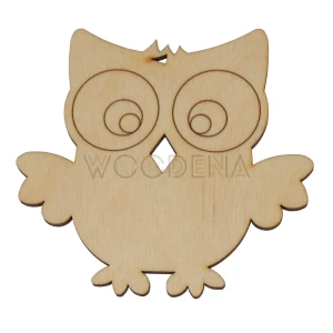 Wooden tag - owl
