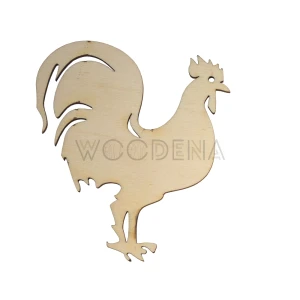 Wooden coaster - rooster
