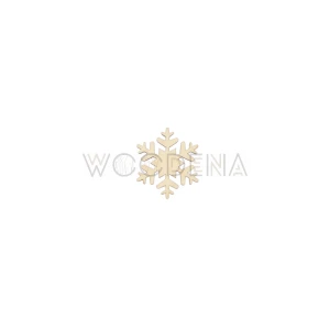Wooden scrap - snowflake 2