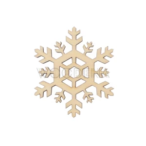 Wooden scrap - snowflake