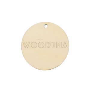 Drewniana zawieszka okrągła ze sklejki