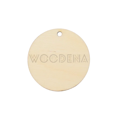 Plywood round tag