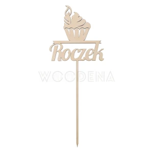 Topper na roczek z babeczką