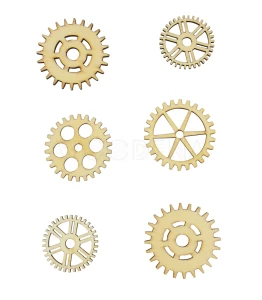 Wooden scraps set - gears  1
