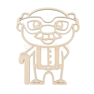 Wooden openwork figure of grandfather