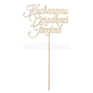 Personalized topper  "Kochanym Dziadkom"