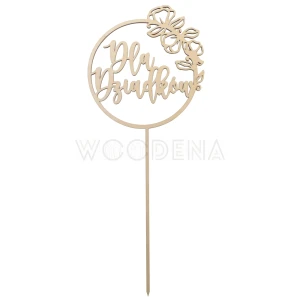 Wooden topper for grandparents in circle