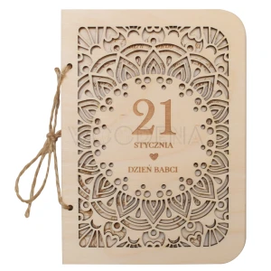 Wooden greeting card for Grandparent's Day - 1