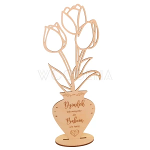 Wooden tulips with wishes for Grandparent's Day