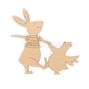 DIY decoration - rabbit with hen