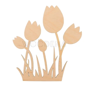 Tulipany w trawce do ozdób DIY