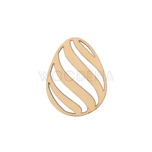 Wooden scrap - openwork egg