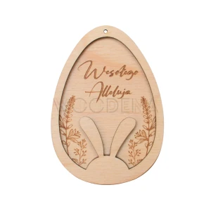 Wooden Easter tag