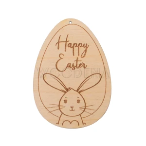 Wooden tag - "Happy Easter"