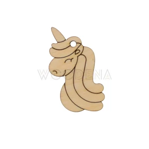Wooden tag - unicorn