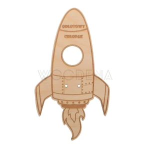 Wooden rocket - gift for lollipop