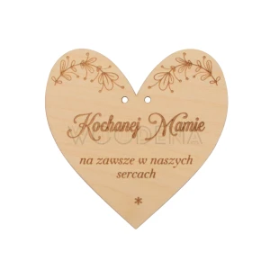 Drewniana zawieszka na znicz dla mamy