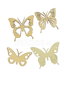 Wooden scraps set - butterflies