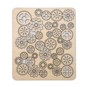 Wooden scraps set - gears 2