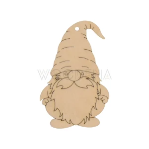 Wooden gnome decorative figurine