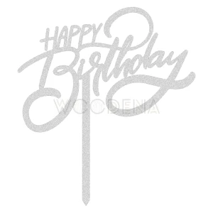 Topper urodzinowy "HAPPY Birthday"