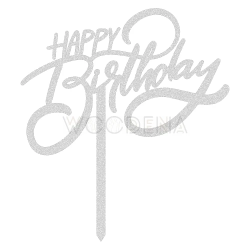 Topper urodzinowy "HAPPY Birthday"
