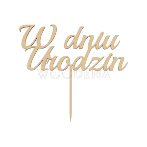 Topper "W dniu urodzin"