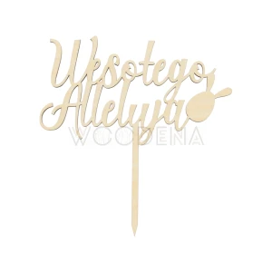 Topper na Wielkanoc "Wesołego Alleluja" z jajkiem